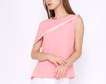 Two Tone Layer Asymmetric Top