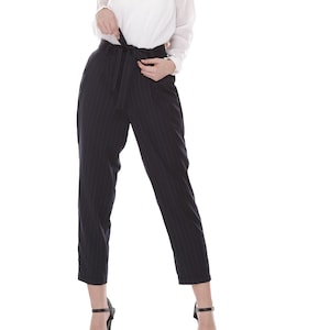 Tie Waist Elastic Trouser