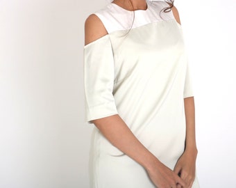 Cold Shoulder Sage Dress