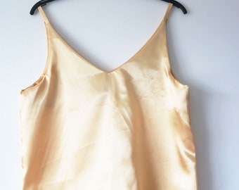 Gold Satin Cami Top