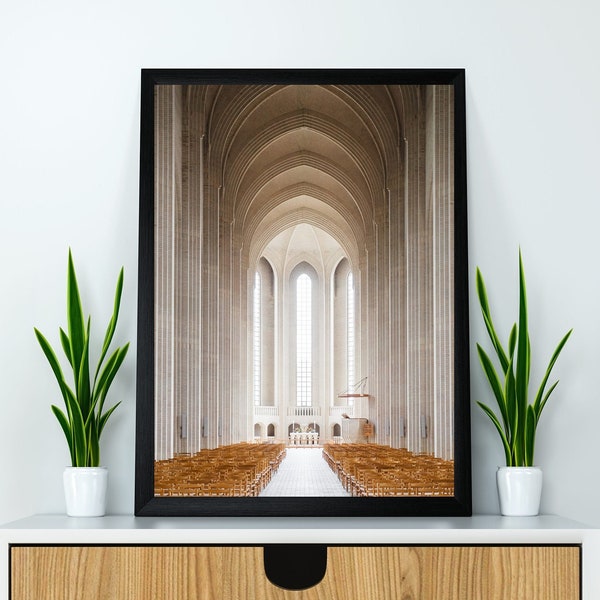 Grundtvigs Kirke Print | Grundtvigs Church Print | Architecture Print |  Architecture Photography Print | Church Wall Art | Architecture Art