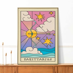 Sagittarius Astrology Gift | Sagittarius Star Sign Gift | Sagittarius Zodiac Sign Poster | Sagittarius  Horoscope Prints | Sagittarius Print