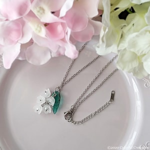 Lily of the Valley Necklace: &lt;Frosty Lily / Silver tone&gt; / Includes Gift Box