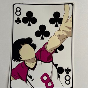 Haikyuu Vinyl Playing Card Themed Stickers W Akaashi And Etsy
