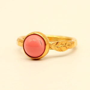 Coral Leaf Silver  Ring Solid Silver  925K Sterling Silver  Minimalist Ring   Handmade Mothers Day  Personalized Gift Rings For Women