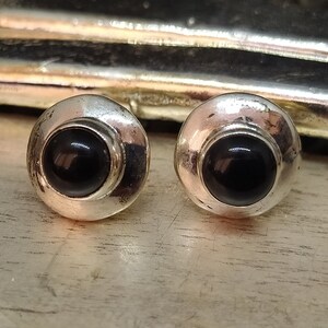 Onyx Ohrringe massiv Silber 925K Sterling Silber Muttertag Antike handgemachte Schmuck Minimalist Ohrringe römische Kunst Onyx Ohrringe