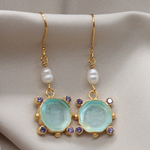 Intaglio Cupid Eros Silver Earrings with Pearl: A Handmade Jewelry Christmas Gift Guide
