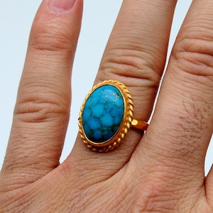 Turquoise Ring 925K Silver Ring  Dainty Ring  Minimalist Ring Rings For Women Mothers Day Personalized Gift