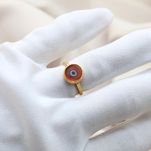Evil eye silver ring, evil eye jewelry, handmade gift, christmas gift, rings for women, gift for her