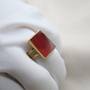 Large Carnelian Silver Ring, christmas Gift, Gift For Her