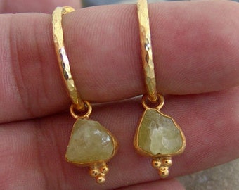 Citrine Silver Earrings Sterling Dangle Earrings  24k Gold Over Yellow Stone Earrings  Dainty Gift  Mothers Gift Citrine Dangle Ring Silver