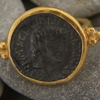 Gold Byzantine Eagle Signet Ring: Personalized Orthodox Jewelry - Etsy