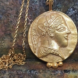 Egyptian woman in ancient times  Figured Signet Necklace Silver Necklace  Silver Jewely  Dainty Gift  Ancient Necklace Artisan Necklace