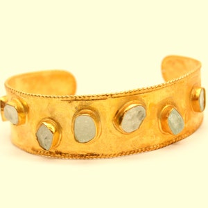 Aquamarine Silver Bracelet Silver 925k Silver Sterling Jewelry 24K Gold Over Authentic Bracelet Handmade silver Bracelet bracelet for women