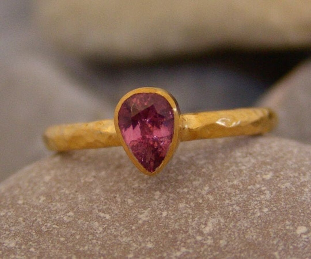 Ruby Ring Solid Silver 925K Sterling Silver Minimalist Ring Mothers Day ...