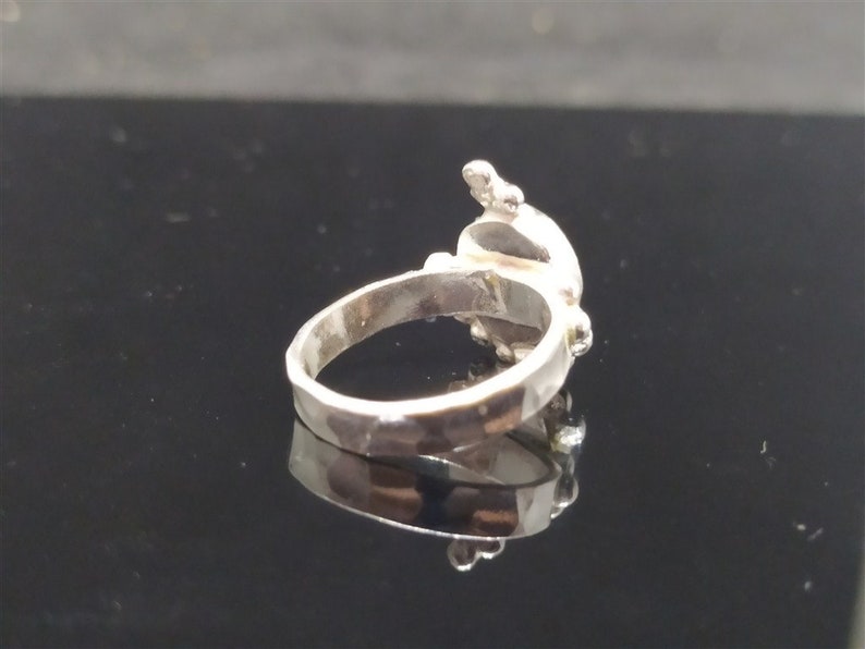 Moonstone Ring Solid Silver Minimalist Ring 925K Sterling Silver Ancient Roman Art Bridesmaid Gift Dainty Ring Gold Over Gold Vermeil