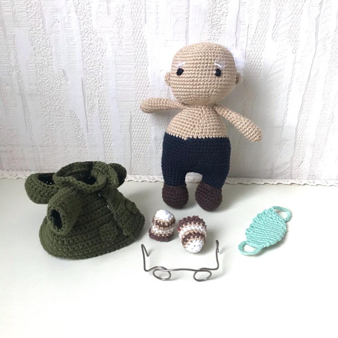 Bernie Sanders Crochet doll Bernie mood Meme BS Inauguration | Etsy