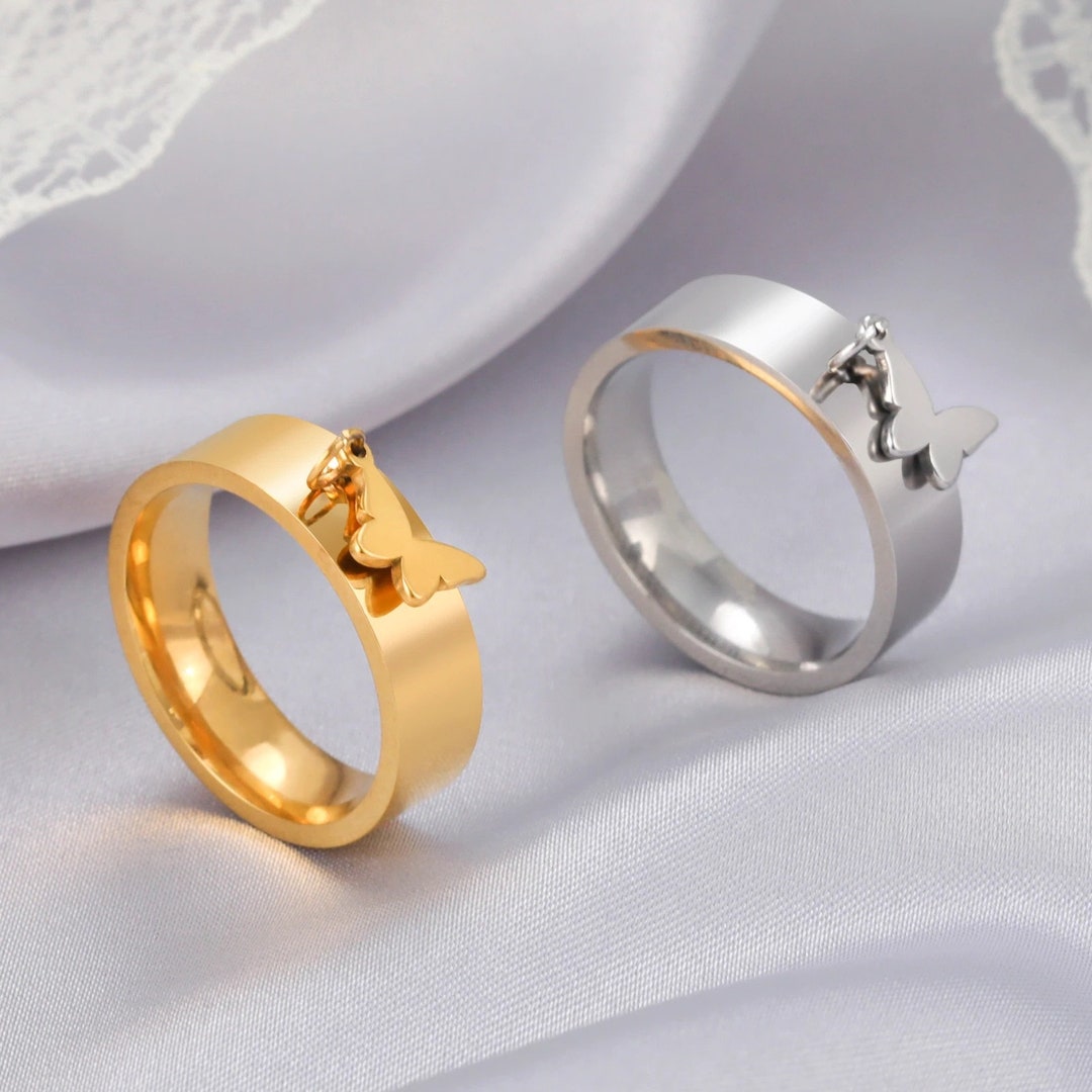 Matching Rings Couple Rings Black Gold Plated 1CT Purple Cz Women Wedding  Ring Sets - Walmart.com