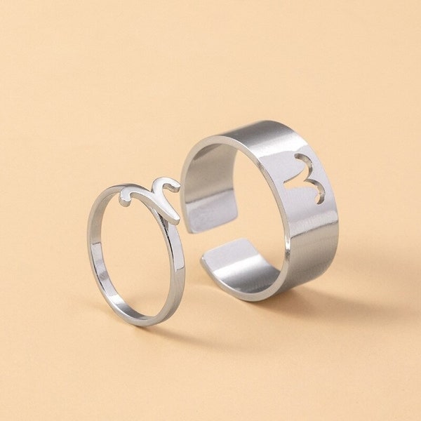 Couple Ring Set - Etsy