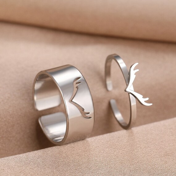 Buy Matching Couple Ring Set Promise Rings Engagement Rings Gift