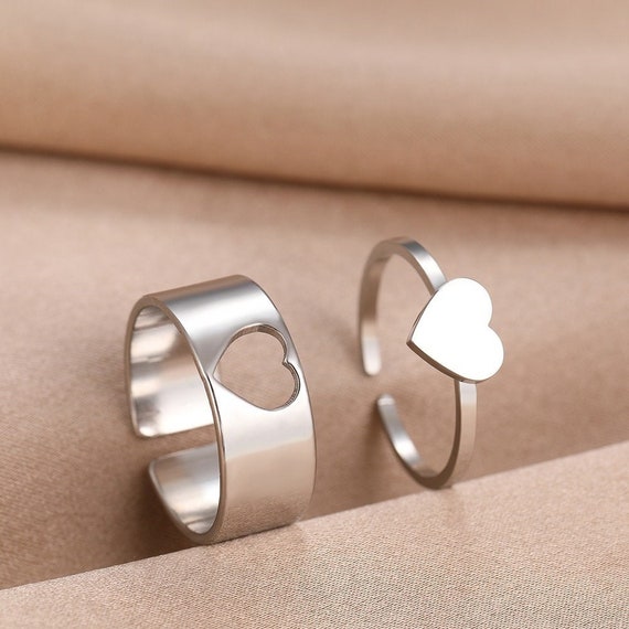 Titanium Steel Half Peach Heart-Shaped Couple Ring I Love You Jewelry Heart  Steel Ring - China Couple Ring Rings and Titanium Steel Ring price |  Made-in-China.com