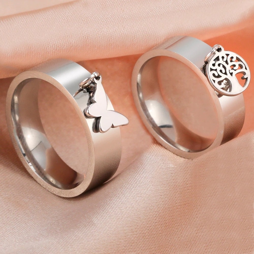Amazon.com: POYDORA Couple Heart Magnetic Rings for Best Friends Boyfriend  and Girlfriend Women Men Matching Couple Rings Relationship for Couples :  Clothing, Shoes & Jewelry