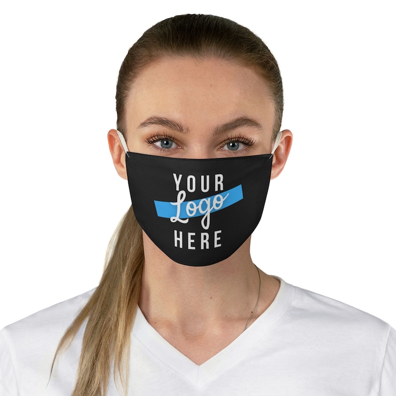 Custom Logo Face Mask Customizable face mask to put your Etsy