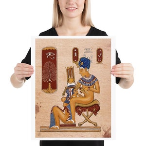Erotic Nude Egyptian Papyrus Artwork Wall Art Sensual Sexy Poster