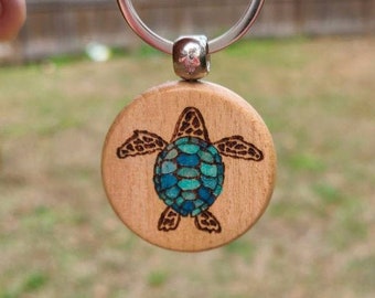 Live Edge Maple and Resin Ocean Charcuterie Board Wood Burned Sea Turtles