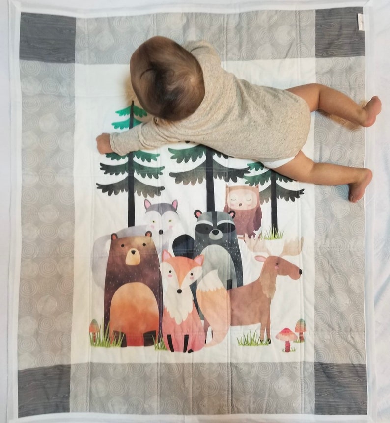 READY to Ship Modern Baby Quilt Baby Boy Quilt Gender Neutral Baby Quilt Nursery Decor Baby Blankets Tummy Mat