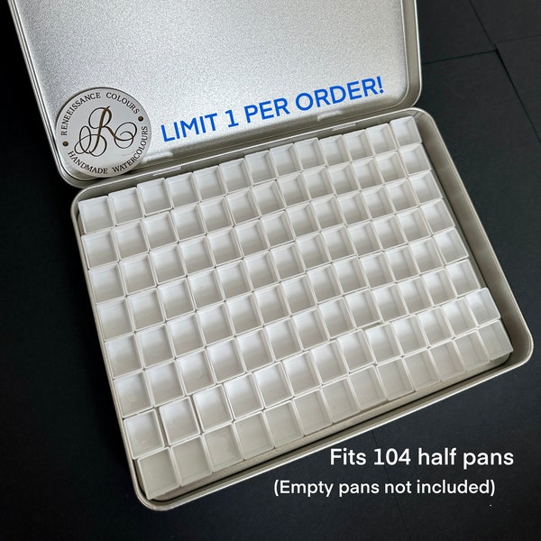 Empty extra large watercolor tin A5 fits 104 half pans *LIMIT 1 PER ORDER*