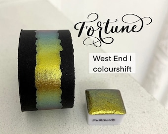 Fortune colorshift vegan handmade watercolor West End I calligraphy ink hand lettering half pan or quarter pan