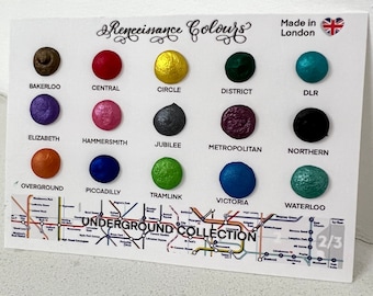 Underground Collection dot card handmade shimmer watercolors vegan metallic calligraphy ink hand lettering