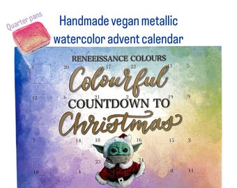 2024 Reneeissance Colours quarter pans handmade vegan metallic watercolor advent calendar