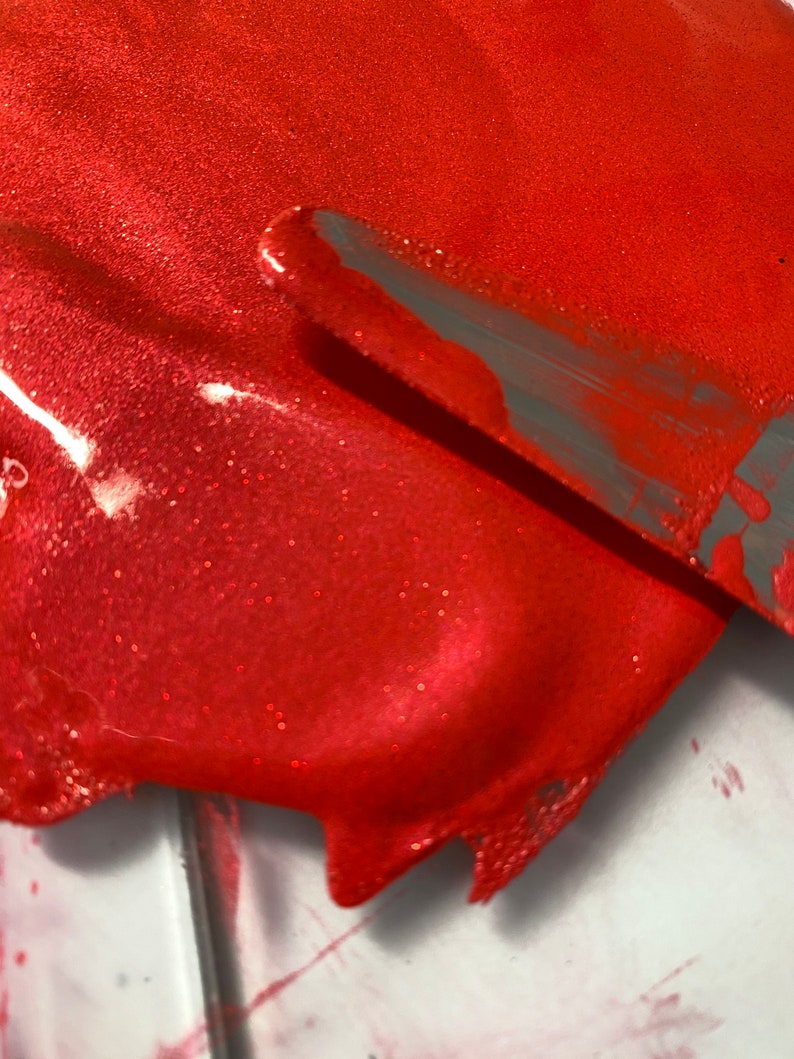Central Glitter Red Watercolour Paint Handmade Vegan Metallic Etsy