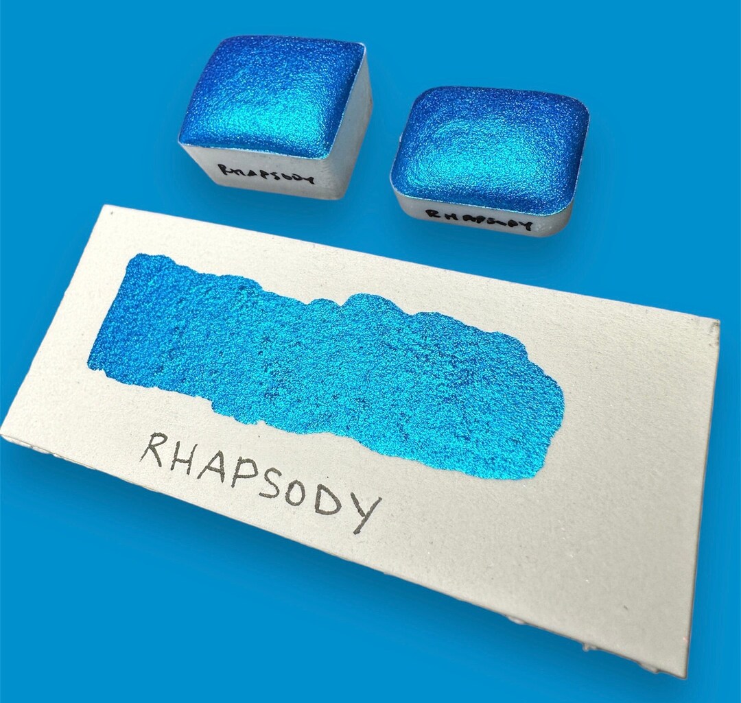 Rhapsody Chromepop Cerulean Blue Chrome Vegan Metallic Handmade ...