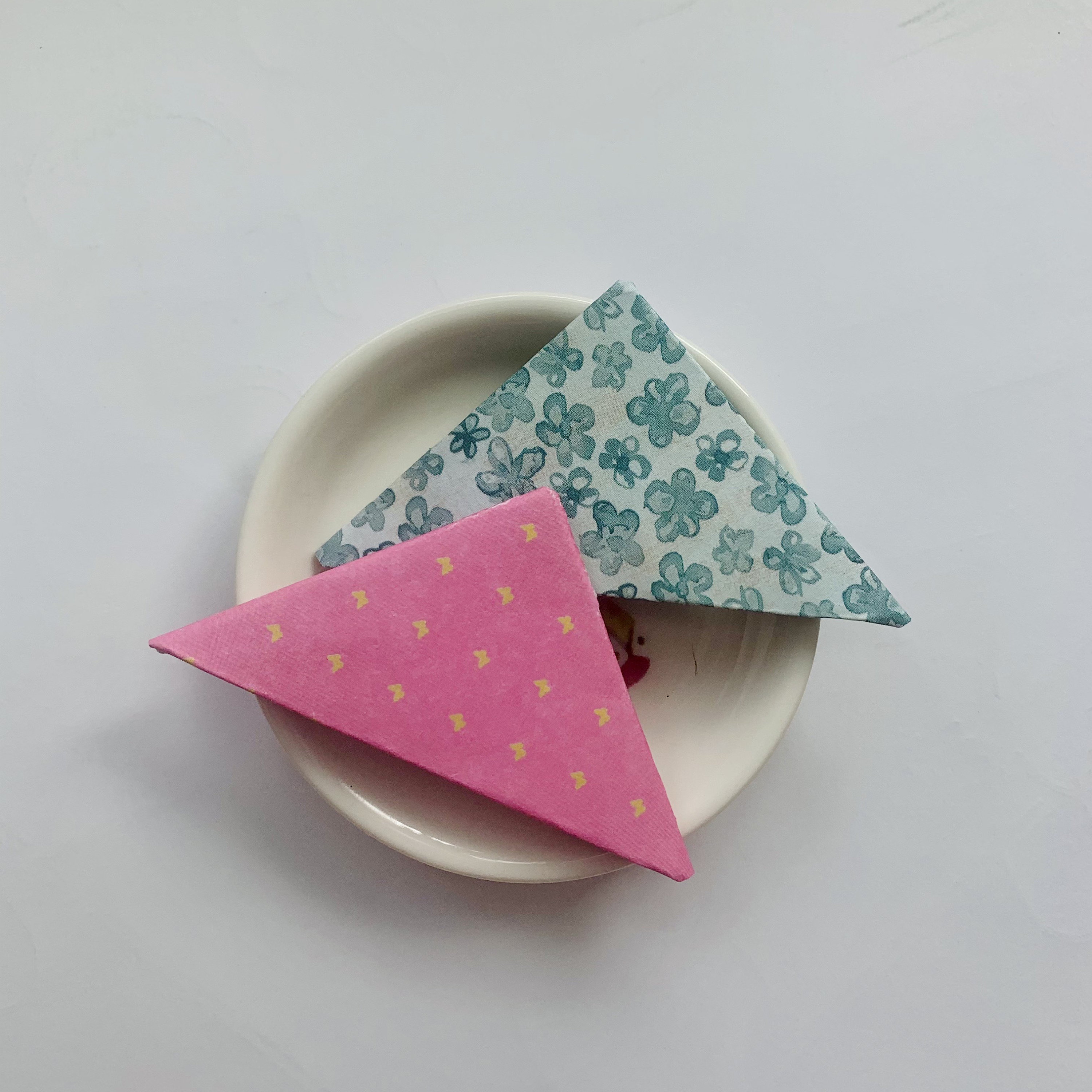 Origami Bookmarks Handmade Paper Bookmarks Set of 2 Etsy