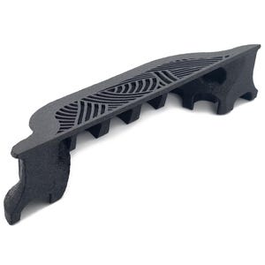 Peut inclure: Un plateau &agrave; th&eacute; d&eacute;coratif en fonte noire avec un design unique en forme de vague. Le plateau pr&eacute;sente des motifs d&eacute;coup&eacute;s et une forme incurv&eacute;e, id&eacute;al pour contenir des tasses &agrave; th&eacute; ou de petits objets. Le plateau mesure environ 30 cm de long.