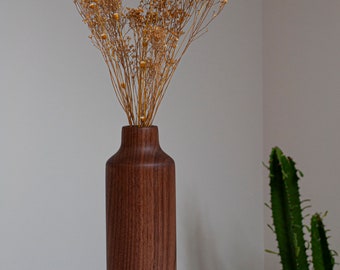 Walnut Bottle Vase