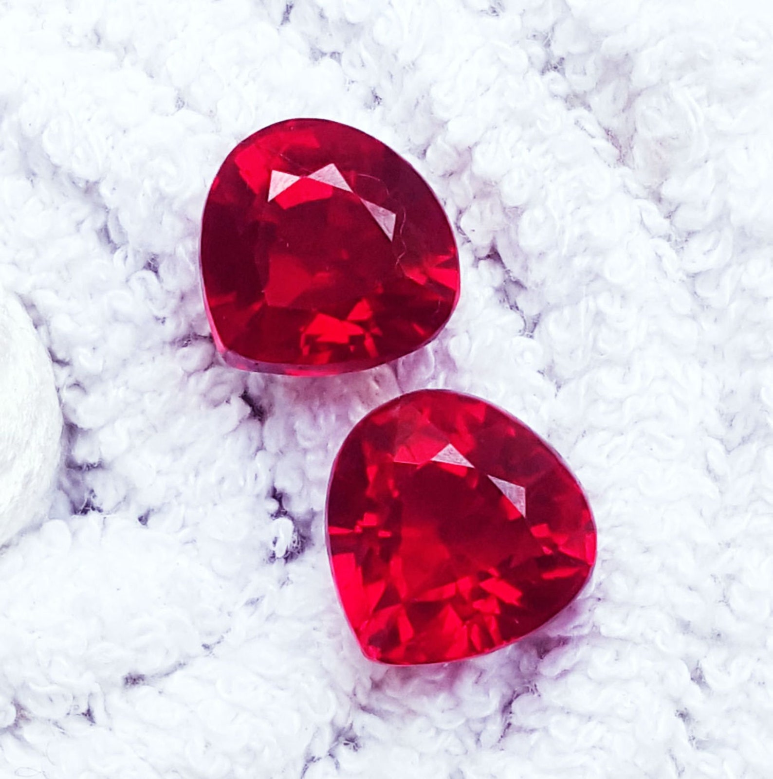 Beautiful Ruby Pair Loose Natural Certified Gemstone 8 to 10 | Etsy