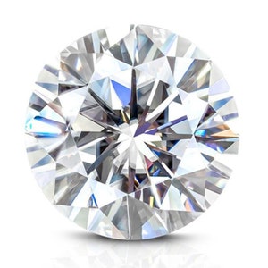 Moissanite Weiß D Farbe VVS1 Runde Form Edelstein mit Zertifikat