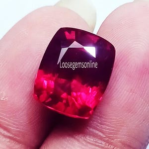 9 Ct Natürliche Rote Rubin Lose Edelstein Kissenform mit Zertifikat