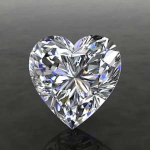 Pietra preziosa sciolta 6 mm a forma di cuore Moissanite bianco D colore VVS1 con certificato GRA