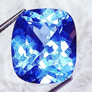 Natürlicher blauer Aquamarin 15,70 Ct Prince Cut Kissenform Loser Edelstein zertifiziert