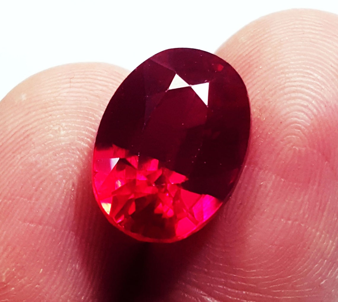 Loose Gemstone Natural Ruby Amazing Certified 9.95 Ct with | Etsy