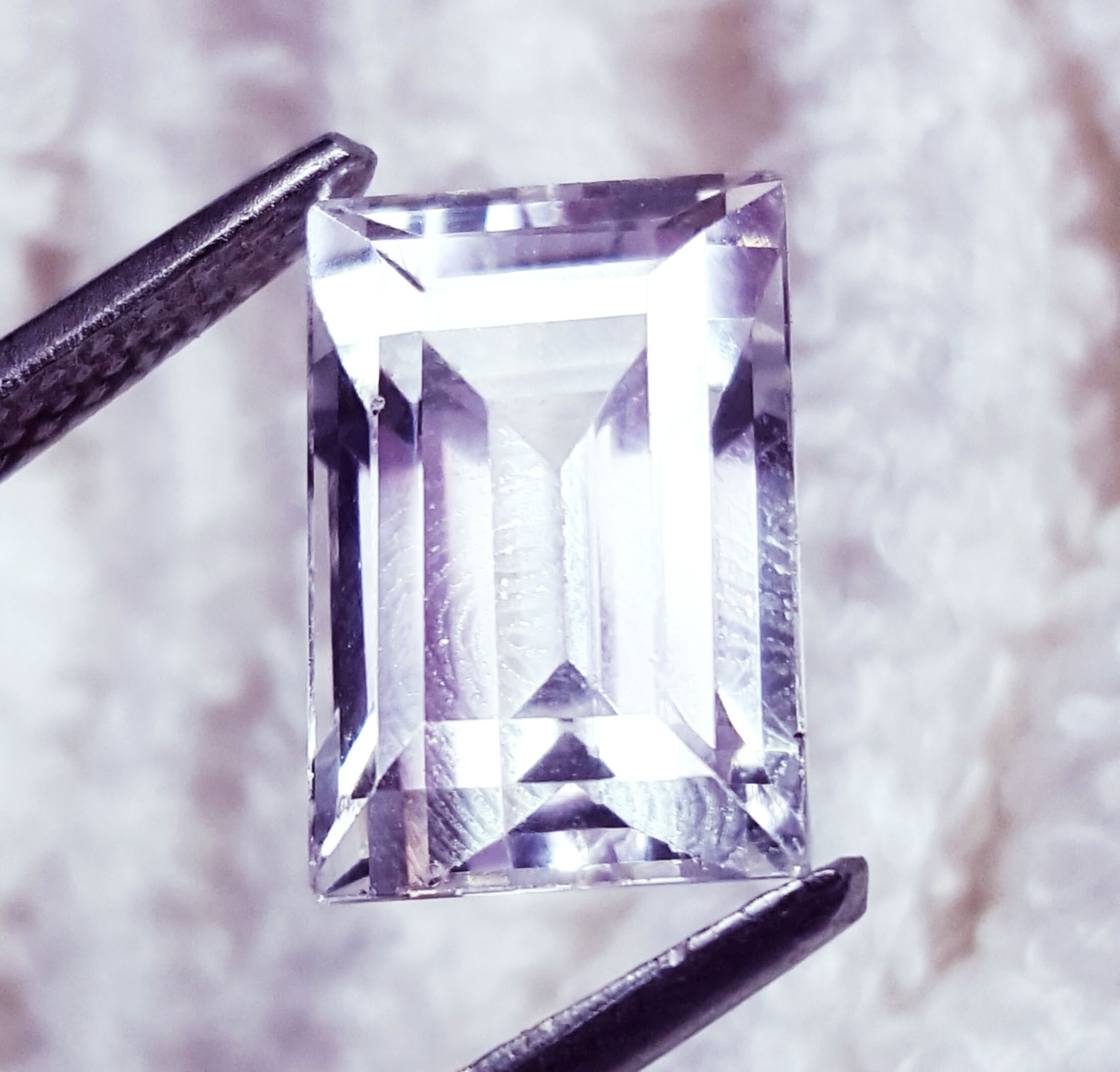 Loose 7.90 Ct Natural White Sapphire Gemstone Certified With Etsy