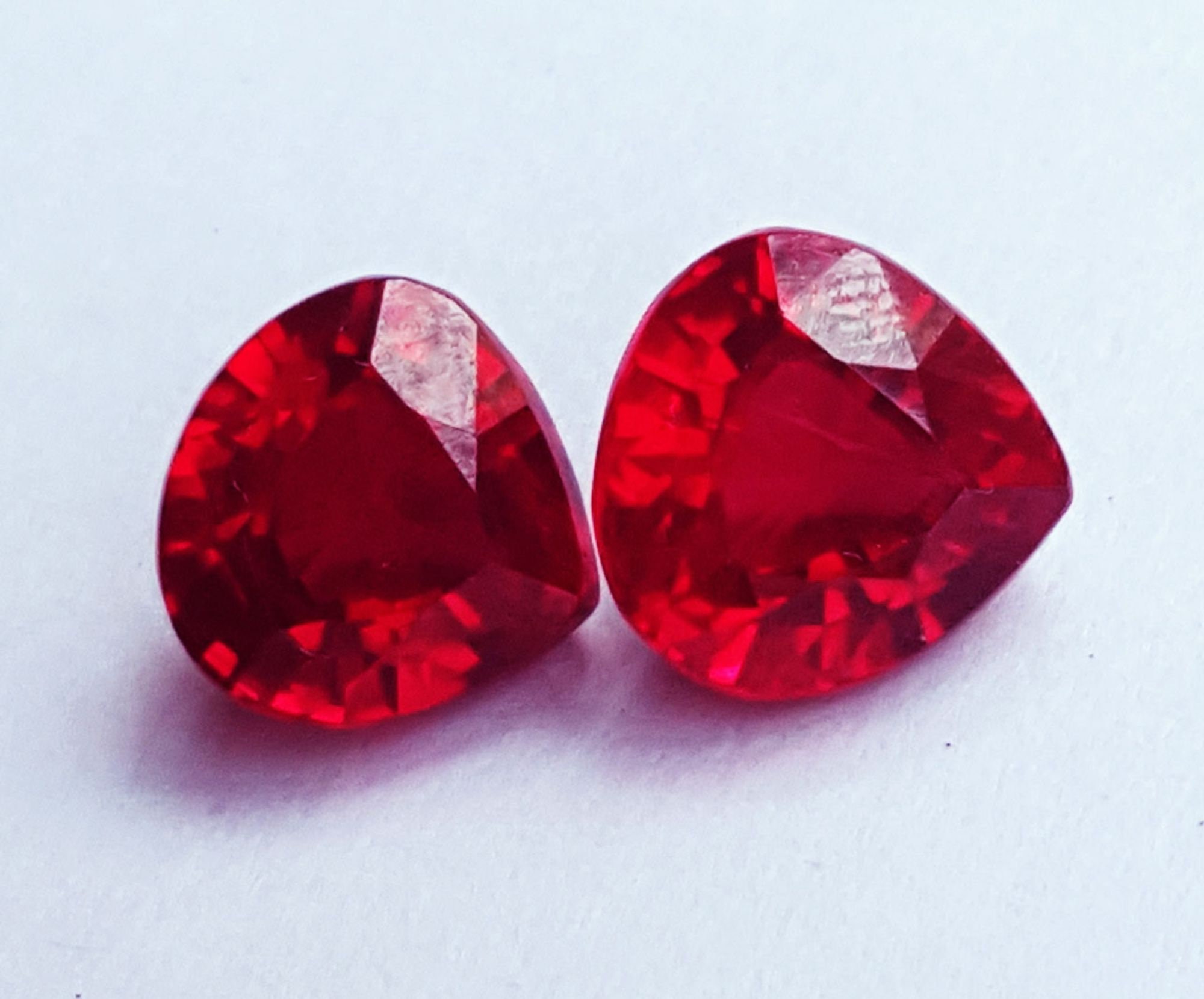 Beautiful Ruby Pair Loose Natural Certified Gemstone 8 to 10 Etsy