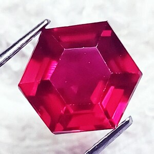 Natural Red Ruby 8 to 10 Ct Hexagon Shape Certified Loose Gemstones