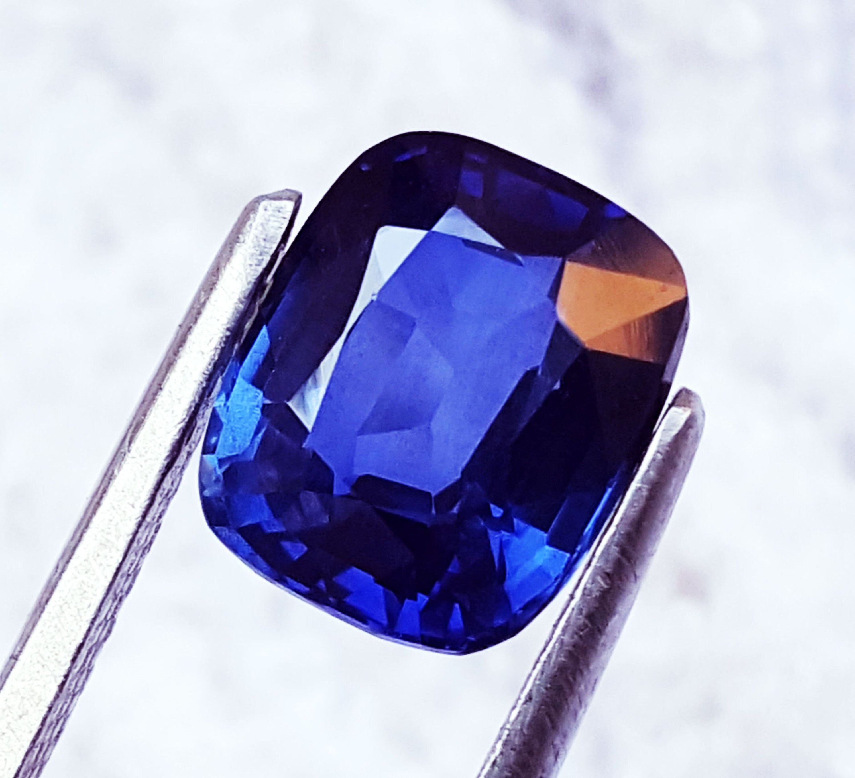 Loose Gemstone Cushion Shape 4.40 ct Untreated Unheated Etsy