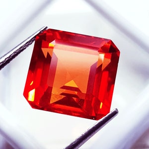 Lose Edelstein Natürliche Orange Saphir Einzel 9 bis 11 Ct Mit Zertifikat